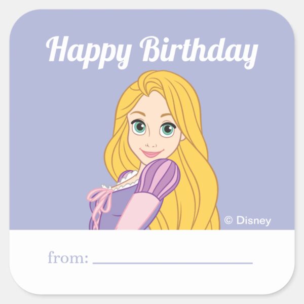 Princess_Rapunzel___A_Gift_From_-_Birthday_Square_Sticker_1 Princess Rapunzel A Gift From Birthday Square Sticker
