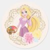Princess_Rapunzel___Floral_Gold_Confetti_Classic_Round_Sticker_2 Princess Rapunzel Floral Gold Confetti Classic Round Sticker