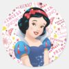 Princess_Snow_White_Classic_Round_Sticker_1 Princess Snow White Classic Round Sticker