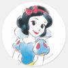 Princess_Snow_White_Watercolor_Classic_Round_Sticker_1 Princess Snow White Watercolor Classic Round Sticker
