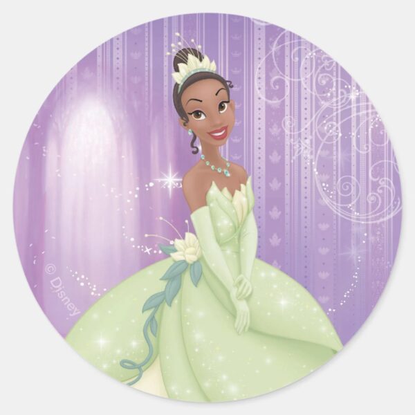 Princess_Tiana_Classic_Round_Sticker_1 Princess Tiana Classic Round Sticker