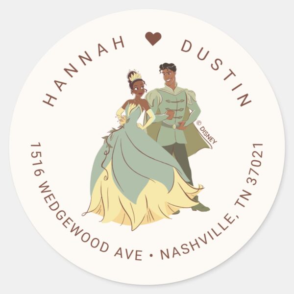 Princess_Tiana_and_Naveen_Wedding_Classic_Round_Sticker_2 Princess Tiana And Naveen Wedding Classic Round Sticker