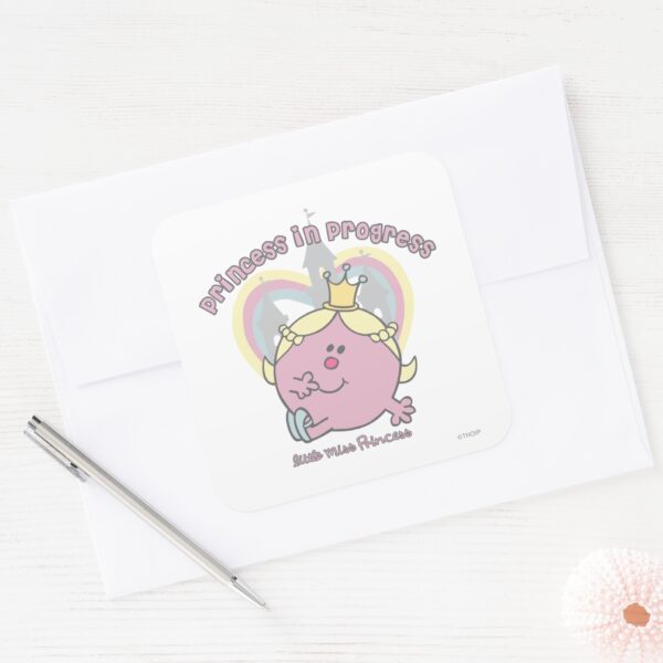 Princess_in_Progress_Square_Sticker_3 Princess In Progress Square Sticker