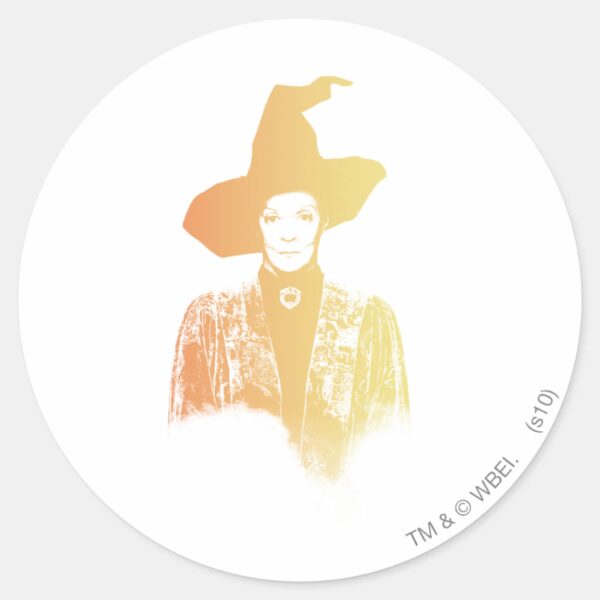 Professor_Minerva_McGonagall_Classic_Round_Sticker_1 Professor Minerva McGonagall Classic Round Sticker