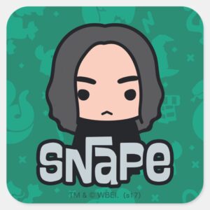 Professor_Snape_Cartoon_Character_Art_Square_Sticker_1 Professor Snape Cartoon Character Art Square Sticker