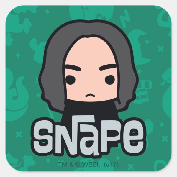 Professor_Snape_Cartoon_Character_Art_Square_Sticker_1 Professor Snape Cartoon Character Art Square Sticker