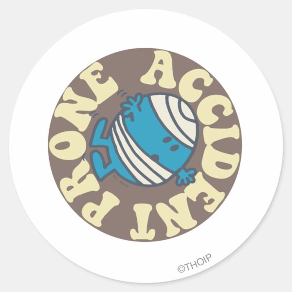 Prone_Accident_Classic_Round_Sticker_1 Prone Accident Classic Round Sticker