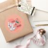 Pua Heihei Floral Name Graphic Classic Round Sticker