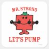 Pumping_Iron_With_Mr._Strong_Square_Sticker_1 Pumping Iron With Mr. Strong Square Sticker