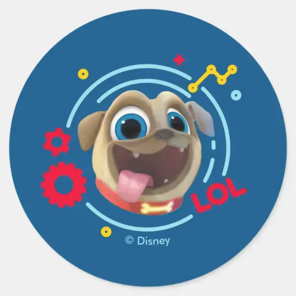 Puppy_Dog_Pals___Rolly_-_LOL_Classic_Round_Sticker_1 Puppy Dog Pals Rolly LOL Classic Round Sticker