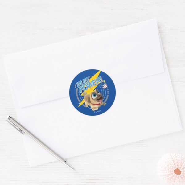 Puppy_Dog_Pals___Rolly_-_Pug_Power_Classic_Round_Sticker_3 Puppy Dog Pals Rolly Pug Power Classic Round Sticker
