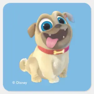 Puppy Dog Pals Rolly Square Sticker
