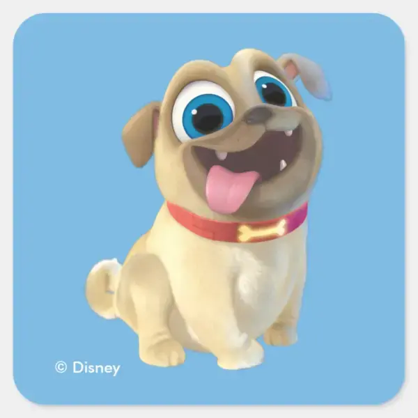 Puppy_Dog_Pals___Rolly_Square_Sticker_1 Puppy Dog Pals Rolly Square Sticker