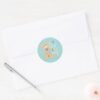 Puppy Scooby Doo Eat Sleep Play Repeat Classic Round Sticker