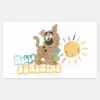 Puppy Scooby Doo Hello Sunshine Rectangular Sticker