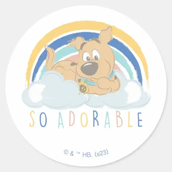 Puppy_Scooby-Doo__So_Adorable__Classic_Round_Sticker_1 Puppy Scooby Doo So Adorable Classic Round Sticker