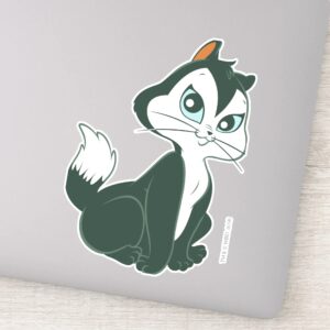 Pussy Foot Sitting Sticker