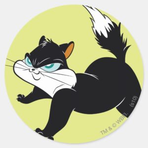 Pussyfoot_Claws_Out_Classic_Round_Sticker_1 Pussyfoot Claws Out Classic Round Sticker