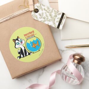 Pussyfoot_Innocence_is_Overrated_Classic_Round_Sticker_5 Pussyfoot Innocence Is Overrated Classic Round Sticker