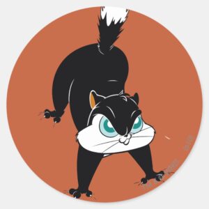 Pussyfoot_Kitty_Territory_Classic_Round_Sticker_1 Pussyfoot Kitty Territory Classic Round Sticker