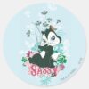 Pussyfoot_Sassy_Classic_Round_Sticker_1 Pussyfoot Sassy Classic Round Sticker