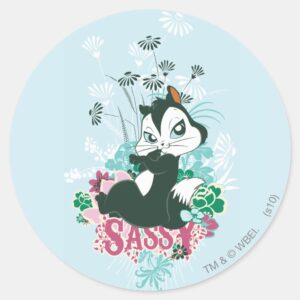 Pussyfoot Sassy Classic Round Sticker
