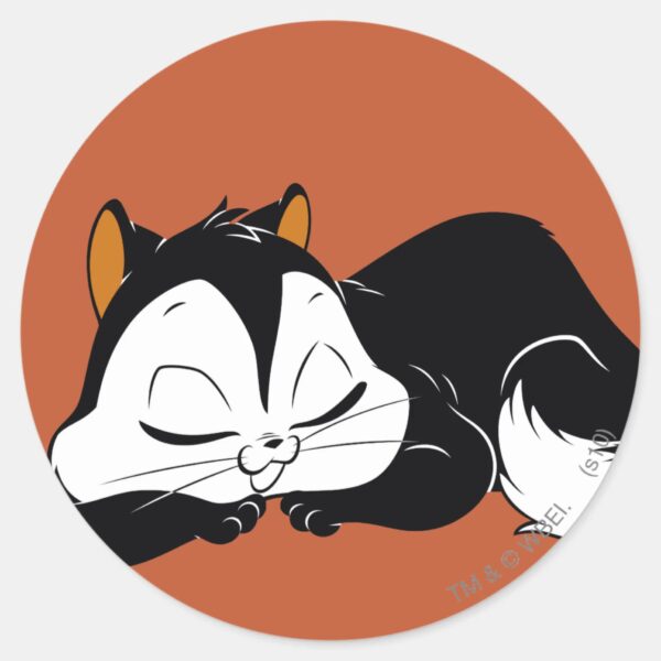 Pussyfoot_Sleepy_Kitty_Classic_Round_Sticker_1 Pussyfoot Sleepy Kitty Classic Round Sticker