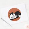 Pussyfoot_Sleepy_Kitty_Classic_Round_Sticker_3 Pussyfoot Sleepy Kitty Classic Round Sticker