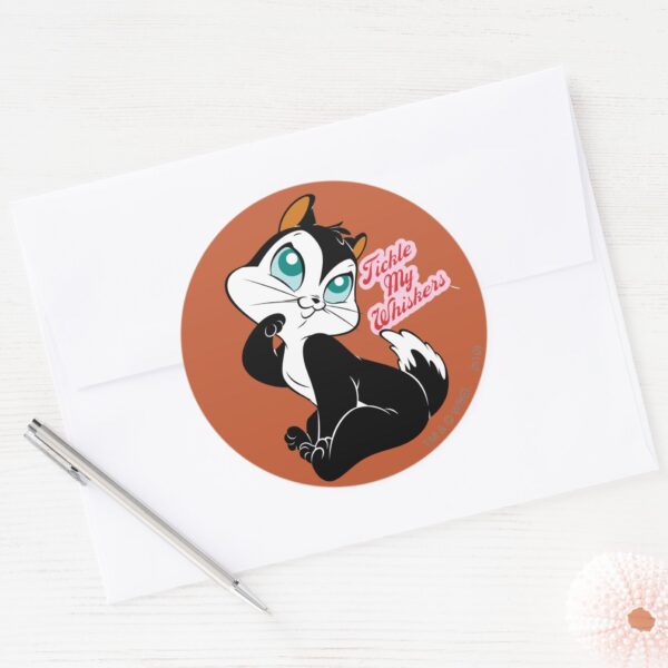 Pussyfoot_Tickle_My_Whiskers_Classic_Round_Sticker_3 Pussyfoot Tickle My Whiskers Classic Round Sticker