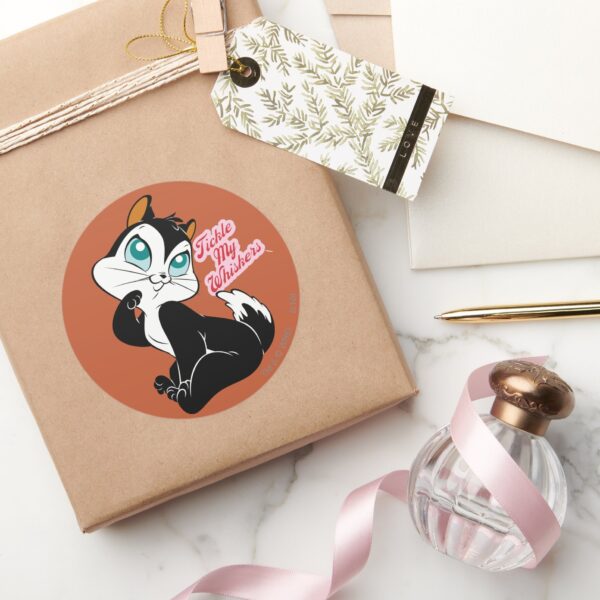 Pussyfoot_Tickle_My_Whiskers_Classic_Round_Sticker_5 Pussyfoot Tickle My Whiskers Classic Round Sticker