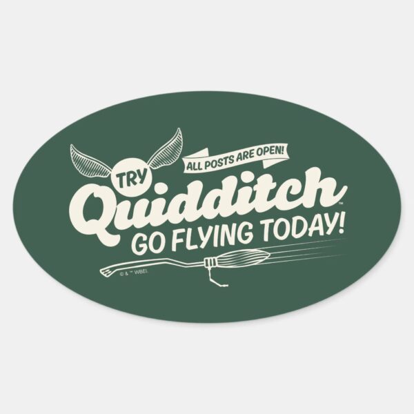 QUIDDITCH™_Recruitment_Poster_Oval_Sticker_1 QUIDDITCH™ Recruitment Poster Oval Sticker