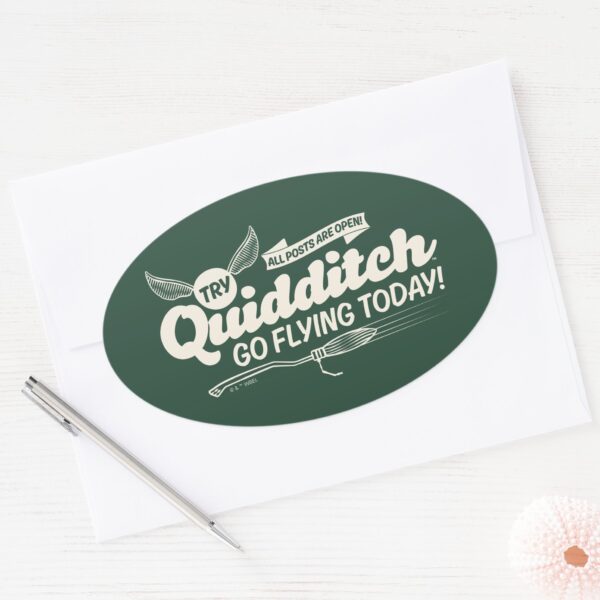 QUIDDITCH™_Recruitment_Poster_Oval_Sticker_3 QUIDDITCH™ Recruitment Poster Oval Sticker