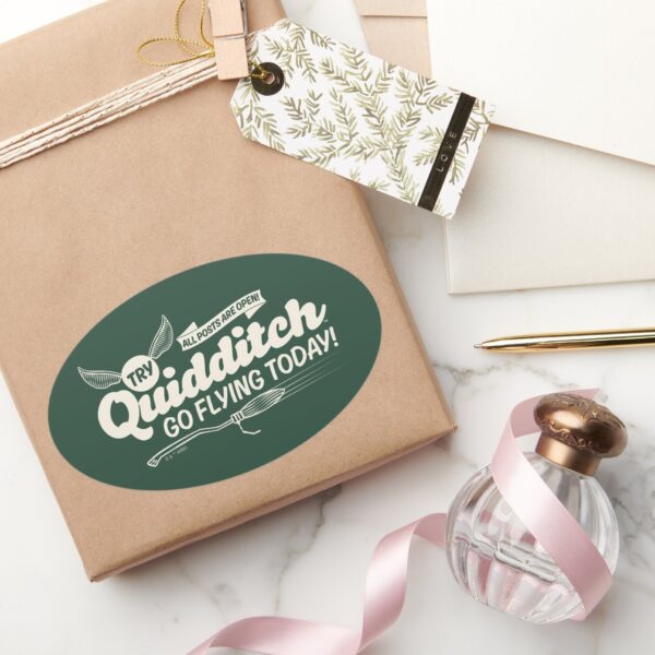 QUIDDITCH™_Recruitment_Poster_Oval_Sticker_5 QUIDDITCH™ Recruitment Poster Oval Sticker