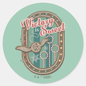 QUIDDITCH™_Victory_is_Sweet_Holiday_Cookie_Graphic_Classic_Round_Sticker_1 QUIDDITCH™ Victory Is Sweet Holiday Cookie Graphic Classic Round Sticker