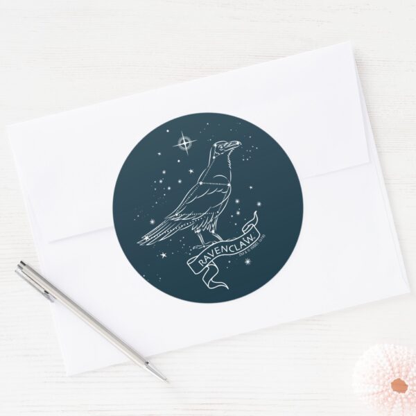 RAVENCLAW™_Constellation_Graphic_Classic_Round_Sticker_3 RAVENCLAW™ Constellation Graphic Classic Round Sticker