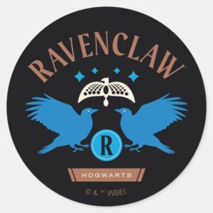 RAVENCLAW™ House Double Eagle Diadem Graphic Classic Round Sticker