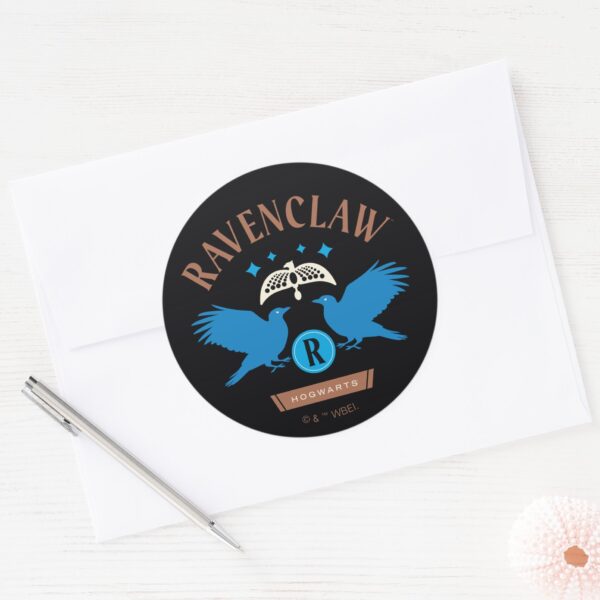 RAVENCLAW™_House_Double_Eagle_Diadem_Graphic_Classic_Round_Sticker_3 RAVENCLAW™ House Double Eagle Diadem Graphic Classic Round Sticker
