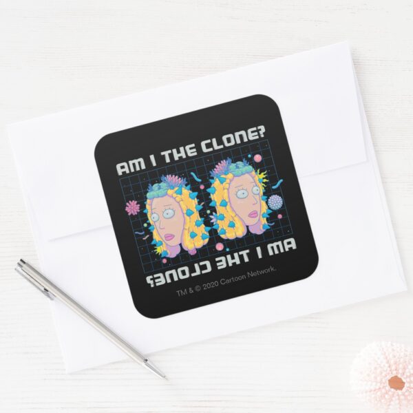 RICK_AND_MORTY™___Am_I_The_Clone__Square_Sticker_3 RICK AND MORTY™ Am I The Clone Square Sticker
