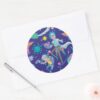 RICK AND MORTY™ Among Infected Cells Pattern Classic Round Sticker