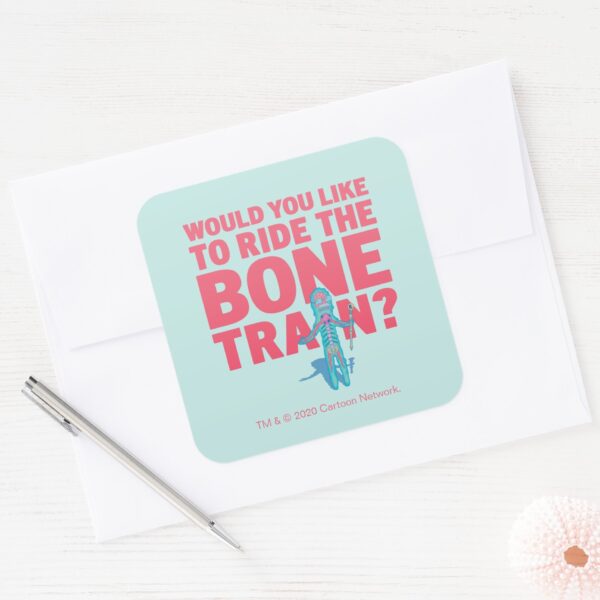 RICK_AND_MORTY™___Anatomy_Park_-_Bone_Train_Square_Sticker_3 RICK AND MORTY™ Anatomy Park Bone Train Square Sticker