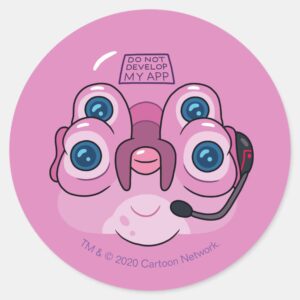 RICK AND MORTY™ DO NOT DEVELOP MY APP CLASSIC ROUND STICKER
