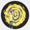 RICK AND MORTY™ Evil Morty Portal Classic Round Sticker