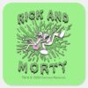 RICK AND MORTY™ Falling Into Acid Vat Square Sticker
