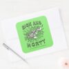 RICK AND MORTY™ Falling Into Acid Vat Square Sticker