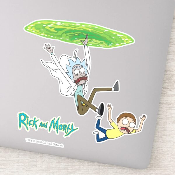 RICK_AND_MORTY™___Falling_Out_Of_Portal_Sticker_9 RICK AND MORTY™ Falling Out Of Portal Sticker