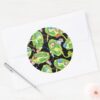 RICK AND MORTY™ Falling Through Portals Pattern Classic Round Sticker