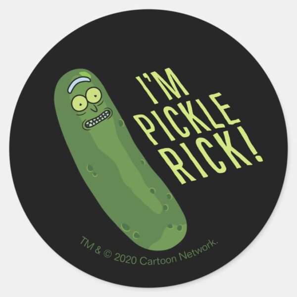 RICK_AND_MORTY™___Flip_The_Pickle_Classic_Round_Sticker_1 RICK AND MORTY™ Flip The Pickle Classic Round Sticker