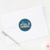 RICK AND MORTY™ Flying Off In Space Ship Classic Round Sticker
