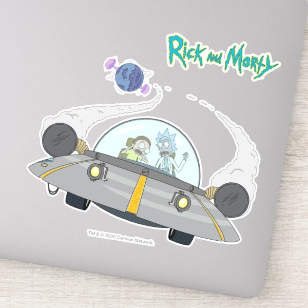 RICK_AND_MORTY™___Flying_Off_In_Space_Ship_Sticker_9 RICK AND MORTY™ Flying Off In Space Ship Sticker