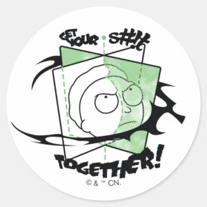 RICK AND MORTY™ Get Your St Together Classic Round Sticker
